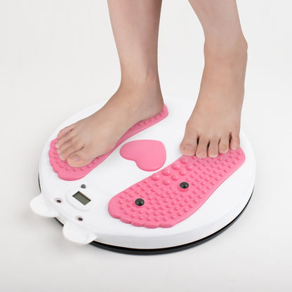 การออกกำลังกายที่บ้าน Bear Shape Twisting Machine เครื่องนวดหน้าท้องแผ่นเสียงแม่เหล็ก Sports Twisting Disk พร้อมจอแสดงผลการนับ, Fitness Bear Shape Twisting