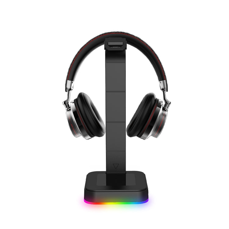 RGBD9 ขาตั้งชุดหูฟัง RGB แท่นวางชุดหูฟังสำหรับเล่นเกมเปลี่ยนสีได้ แท่นวางชุดหูฟังสำหรับเล่นเกมพร้อมพอร์ต USB คู่, RGBD9