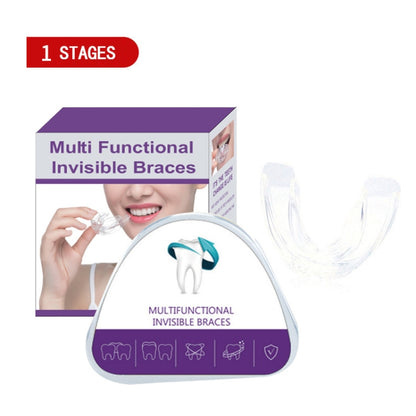 2 PCS วงเล็บปีกกาแบบใสเครื่องมือจัดฟันกีฬาชกมวยฟันยามปาก, First Stage, Second Stage, Third Stage