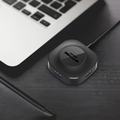 พอร์ต USB 3 พอร์ต + เครื่องอ่านการ์ด TF/SD คอมพิวเตอร์โน้ตบุ๊คตัวแยกฮับความเร็วสูง, H25-2.0, H25-3.0