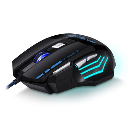 GAMING BLOODBAT GM02 7 ปุ่ม USB สายออปโตอิเล็กทรอนิกส์เกมเมาส์ระบบทางเดินหายใจแบบดิจิตอลไฟเมาส์