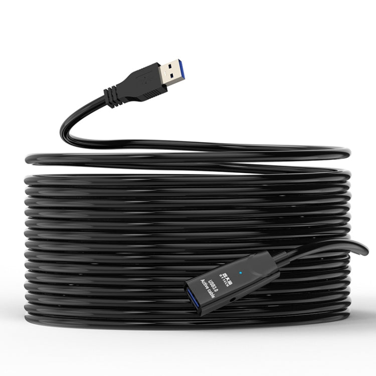 D.Y.TECH USB 3.0 สายเคเบิลต่อขยายชายกับหญิงสายเคเบิลข้อมูลชิปป้องกันคู่, ความยาว:, 10m, 15m