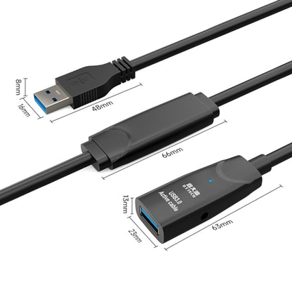 D.Y.TECH USB 3.0 สายเคเบิลต่อขยายชายกับหญิงสายเคเบิลข้อมูลชิปป้องกันคู่, ความยาว:, 10m, 15m