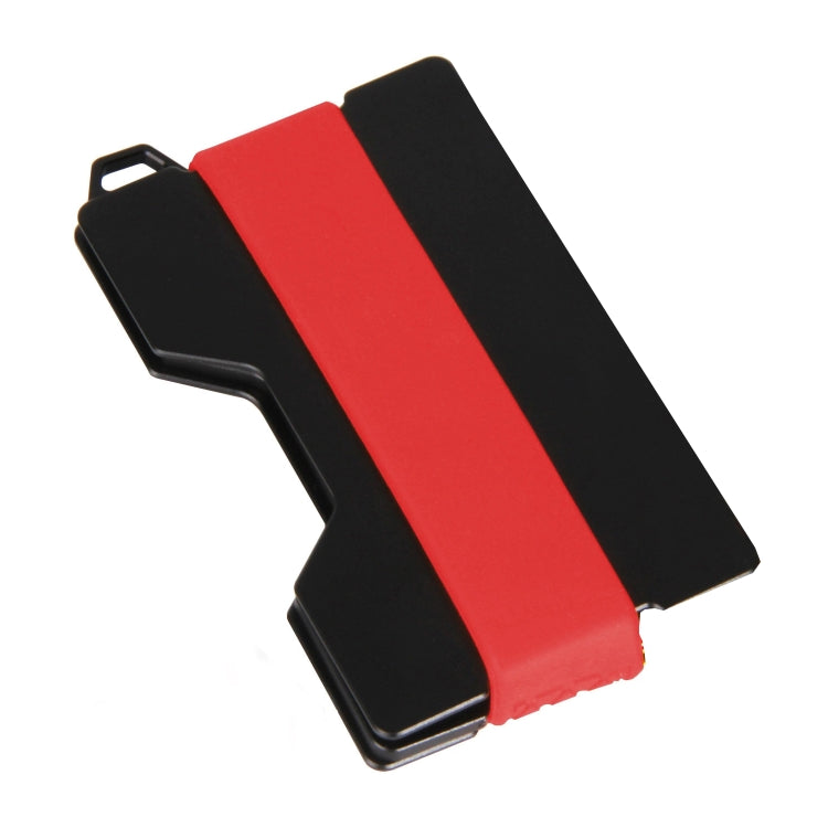 ที่ใส่บัตรอลูมิเนียมอัลลอยด์ป้องกันการโจรกรรม EDC Wallet Coin Storage Box ที่ใส่คีย์การ์ด, Red, Blue, Black, Grey