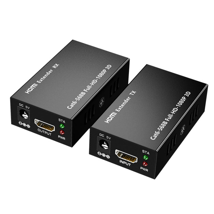 1 คู่ HW-YD60 HDMI Extender 1080P เครื่องขยายสัญญาณ, ระยะทางที่มีประสิทธิภาพ: 60m, ปลั๊ก EU