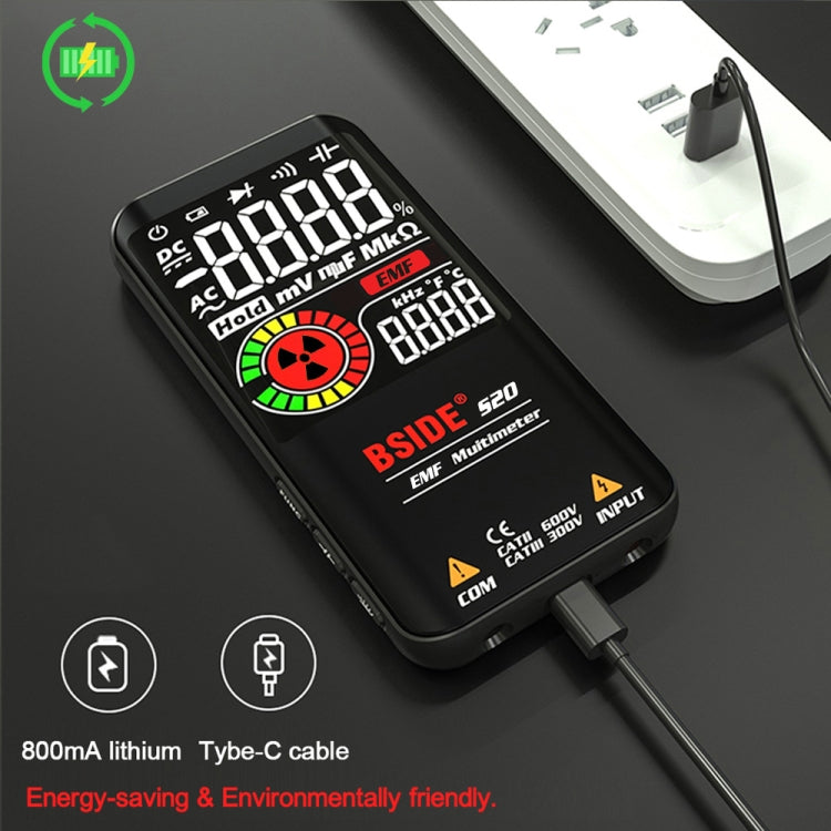 BSIDE S20 เครื่องทดสอบมัลติมิเตอร์รังสีแม่เหล็กไฟฟ้าหน้าจอขนาดใหญ่อัจฉริยะ, S20