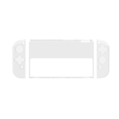 DOBE เกมจับเคสใสคริสตัล TPU ฝาครอบป้องกันสำหรับคอนโซล OLED สวิตช์, TNS-1133C