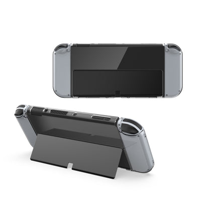 DOBE เกมจับเคสใสคริสตัล TPU ฝาครอบป้องกันสำหรับคอนโซล OLED สวิตช์, TNS-1133C