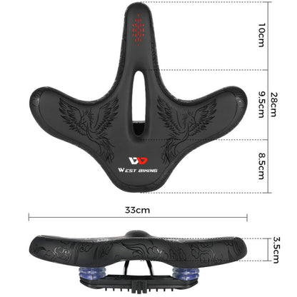 WEST BIKING YP0801122 จักรยานเสือภูเขาเบาะขนาดใหญ่เพื่อการพักผ่อนและอานจักรยานที่สะดวกสบาย, YP0801122