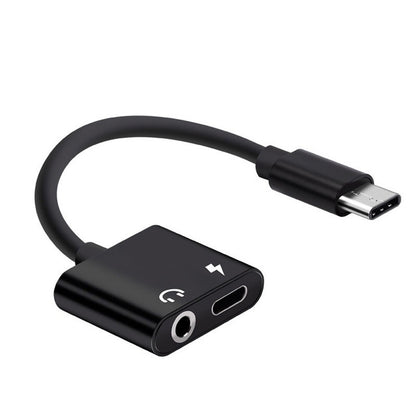 USB-C / Type-C ถึง 3.5 มม. Aux + USB-C / Type C หูฟังอะแดปเตอร์ชาร์จสายสัญญาณเสียงสำหรับ Mi 8 Lite A2 (L1130)