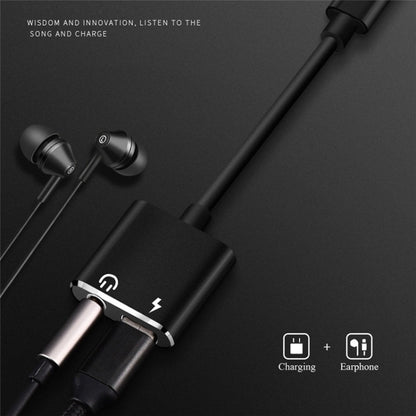 USB-C / Type-C ถึง 3.5 มม. Aux + USB-C / Type C หูฟังอะแดปเตอร์ชาร์จสายสัญญาณเสียงสำหรับ Mi 8 Lite A2 (L1130)