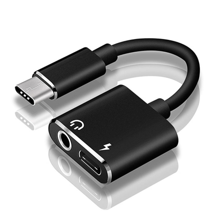 USB-C / Type-C ถึง 3.5 มม. Aux + USB-C / Type C หูฟังอะแดปเตอร์ชาร์จสายสัญญาณเสียงสำหรับ Mi 8 Lite A2 (L1130)