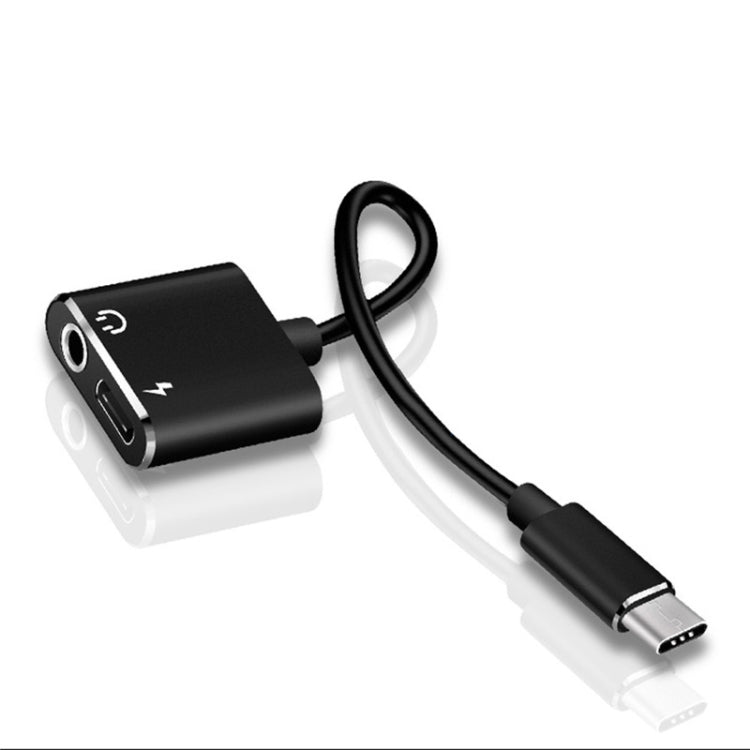 USB-C / Type-C ถึง 3.5 มม. Aux + USB-C / Type C หูฟังอะแดปเตอร์ชาร์จสายสัญญาณเสียงสำหรับ Mi 8 Lite A2 (L1130)