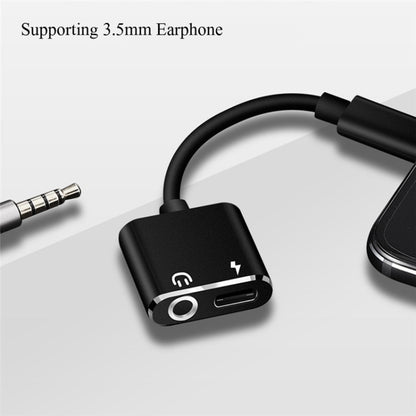 USB-C / Type-C ถึง 3.5 มม. Aux + USB-C / Type C หูฟังอะแดปเตอร์ชาร์จสายสัญญาณเสียงสำหรับ Mi 8 Lite A2 (L1130)