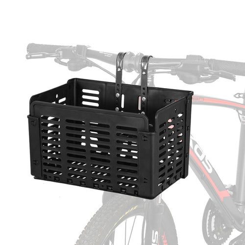 WEST BIKING ตะกร้าจักรยานพับได้ Quick Release Basket ตะกร้าอาหารแบบพกพา, WEST BIKING Bicycle Food Basket