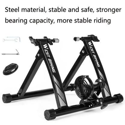 WEST BIKING YP1402008 แร็คจอดจักรยานในร่มแพลตฟอร์มฝึกปั่นจักรยานอุปกรณ์ออกกำลังกาย Road Mountain Bike แร็คจอดจักรยาน, WEST BIKING YP1402008