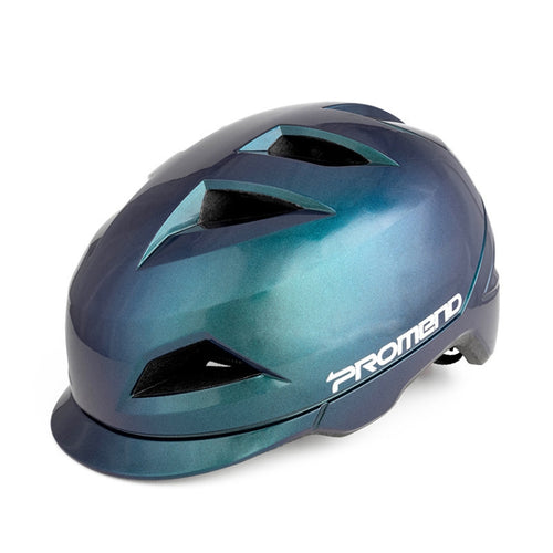PROMEND 12H19 Summer Cool รถจักรยานยนต์ขี่หมวกกันน็อคครึ่งใบหมวกกันน็อค Off-Road กลางแจ้งพร้อมไฟท้าย, PROMEND 12H19(Colorful Blue), PROMEND 12H19(Colorful Purple), PROMEND 12H19(Matte Titanium Color), PROMEND 12H19(Black)