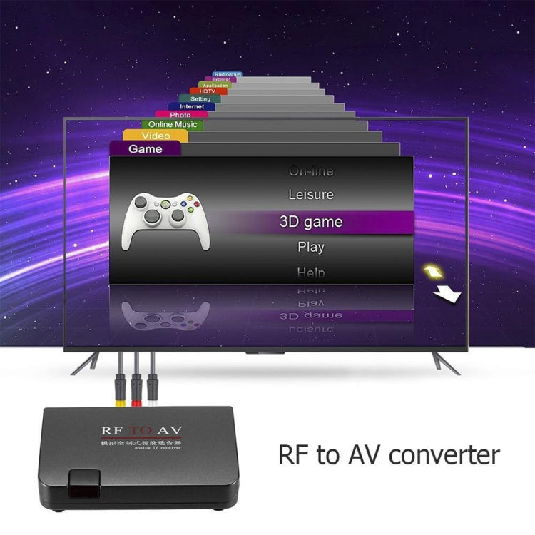 RF เป็น AV Converter ตัวเลือกช่องทีวีช่อง Extender รองรับมาตรฐานเต็มรูปแบบ