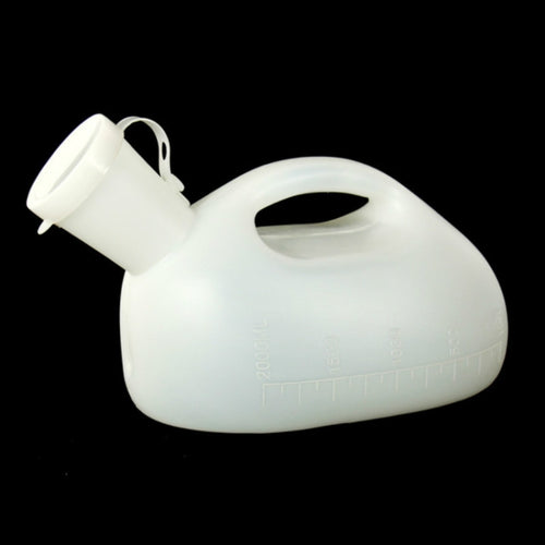 2000ML Travel ไม่เต็มเต็งเด็กทารก Leakproof ปัสสาวะแบบพกพาผู้ชายพร้อมฝาครอบหนาผู้สูงอายุผู้ใหญ่ขนาดใหญ่ความจุ Night หม้อ, 2 PCS 2000ML(White)