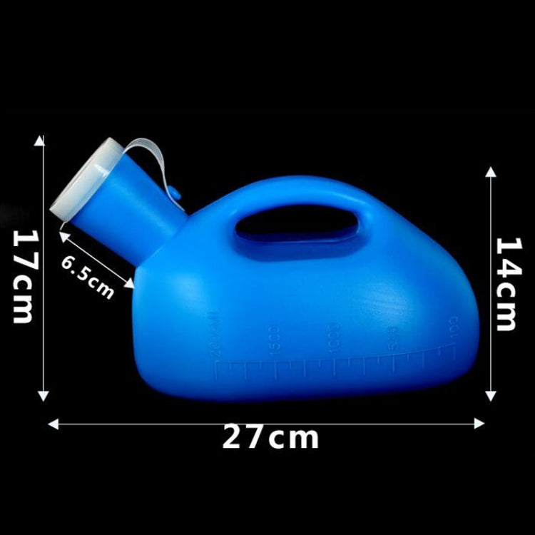 2000ML Travel ไม่เต็มเต็งเด็กทารก Leakproof ปัสสาวะแบบพกพาผู้ชายพร้อมฝาครอบหนาผู้สูงอายุผู้ใหญ่ขนาดใหญ่ความจุ Night หม้อ, 2 PCS 2000ML(White)