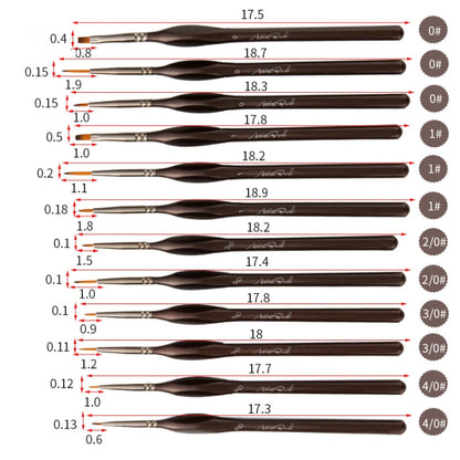12 ชิ้น/เซ็ตภาพวาดสามเหลี่ยม Rod 2 สีไนลอน Hook Line ปากกาแปรงสีน้ำปากกา Art Supplies, Watercolor Brush Pen