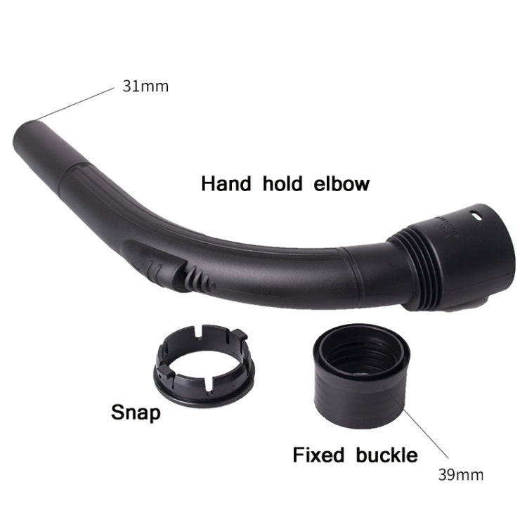 3 PCS 32mm Hand Handle Elbow สำหรับอุปกรณ์เครื่องดูดฝุ่นในครัวเรือน