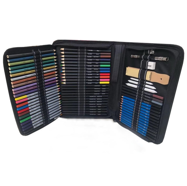 72 in 1 Sketch ดินสอสีชุดนักเรียน Hand-Painted Art ดินสอสี, Hand-Painted Art Pencil