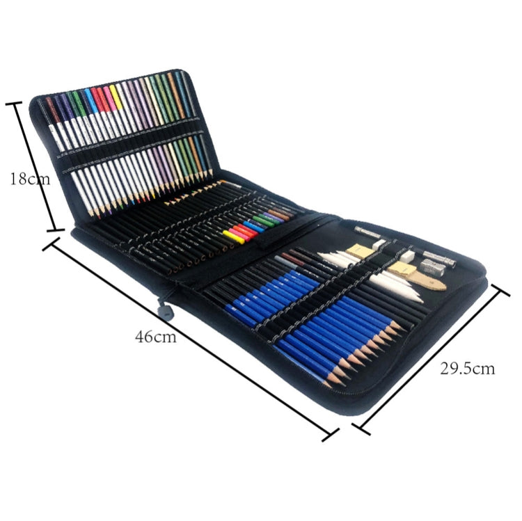 72 in 1 Sketch ดินสอสีชุดนักเรียน Hand-Painted Art ดินสอสี, Hand-Painted Art Pencil