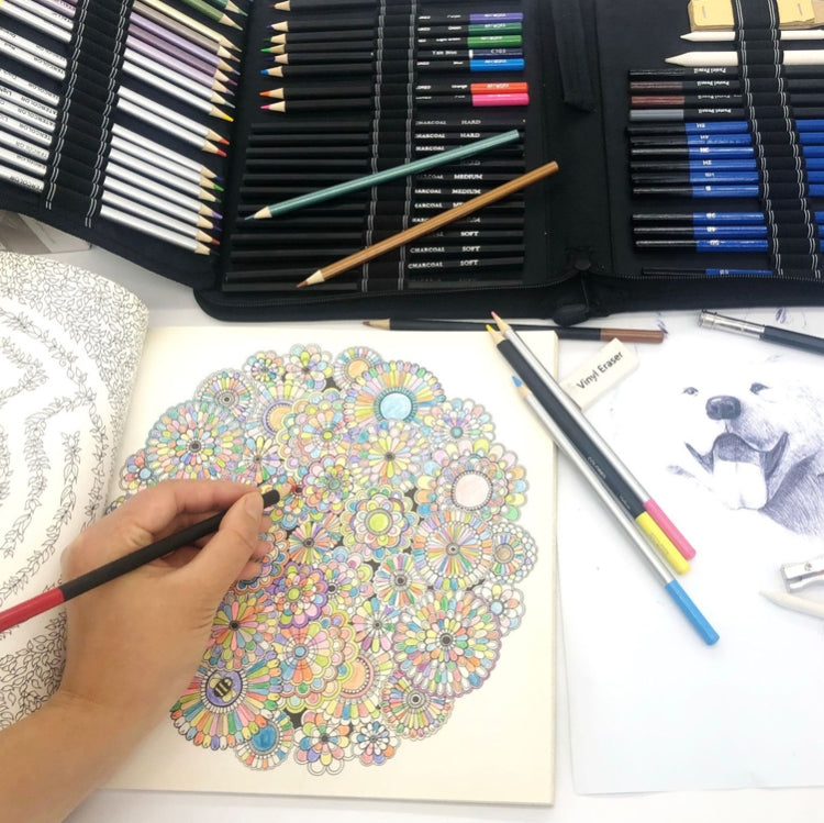 72 in 1 Sketch ดินสอสีชุดนักเรียน Hand-Painted Art ดินสอสี, Hand-Painted Art Pencil