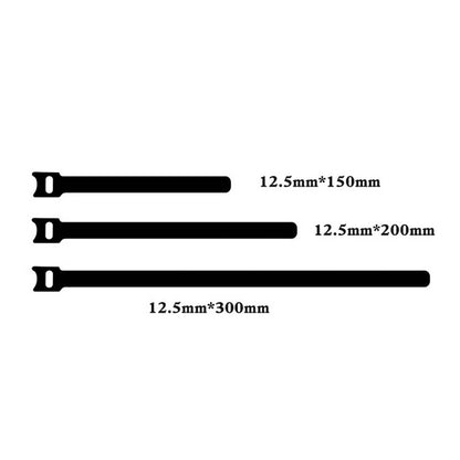 60 PCS T-Shaped Cable Organizer Belt Nylon Winder Buckle, ความยาว:, 15cm, 20cm, 30cm
