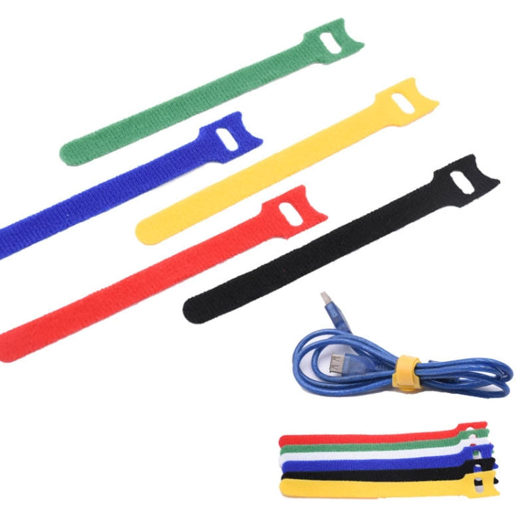60 PCS T-Shaped Cable Organizer Belt Nylon Winder Buckle, ความยาว:, 15cm, 20cm, 30cm