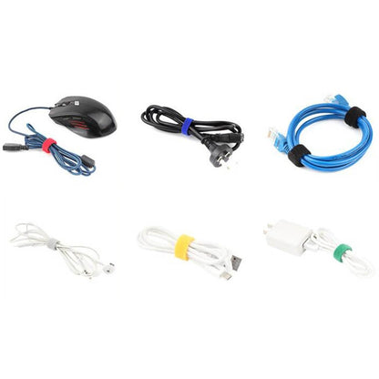 60 PCS T-Shaped Cable Organizer Belt Nylon Winder Buckle, ความยาว:, 15cm, 20cm, 30cm