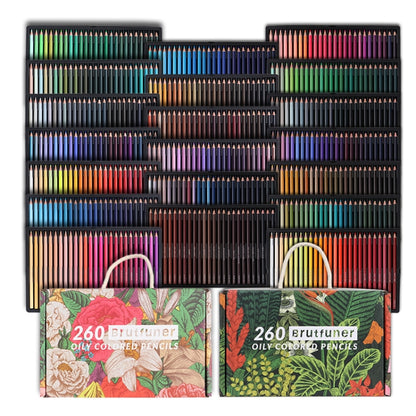BRUTFUNER 520 Colour Colour Lead Set Art Painting Oily Hand-Painted Color Lead, 520 Colors Hand-Painted