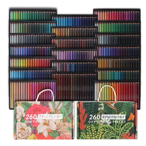 BRUTFUNER 520 Colour Colour Lead Set Art Painting Oily Hand-Painted Color Lead, 520 Colors Hand-Painted