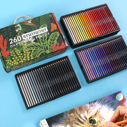 BRUTFUNER 520 Colour Colour Lead Set Art Painting Oily Hand-Painted Color Lead, 520 Colors Hand-Painted