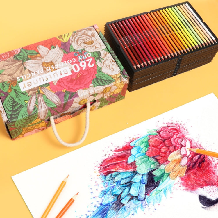 BRUTFUNER 520 Colour Colour Lead Set Art Painting Oily Hand-Painted Color Lead, 520 Colors Hand-Painted