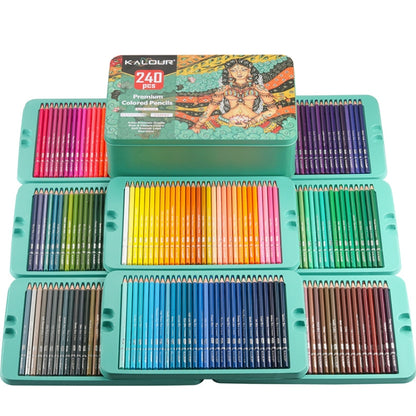 Kalour 240 Colours Colour Lead Pencil Set Hand Painted Doodle Color Pencil Painting Pencil. ชุดดินสอสี Kalour 240 สี, 240 Colors Painting Pencil