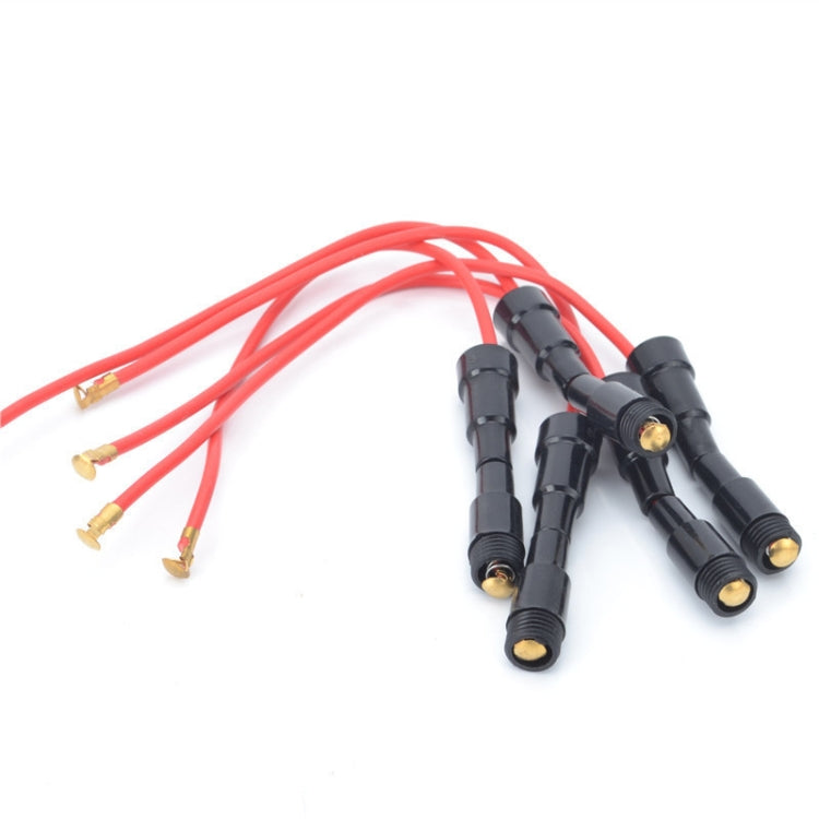 100 ชิ้น กระบอกฟิวส์แบบมีสาย Fuse Holder Glass Holder ขนาด 5x20mm, 100 PCS Fuse Holder