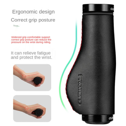 1 คู่ PROMEND GR-502H จักรยานจักรยานเสือภูเขาจักรยานพับล็อคถุงมือลูกชิ้นตามหลักสรีรศาสตร์, GR-502H Brown, GR-502H
