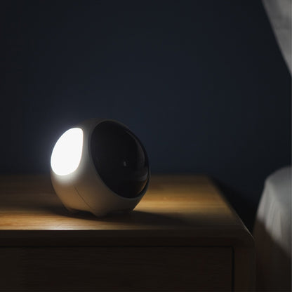 นาฬิกาปลุกการ์ตูน Cmart สำหรับห้องนอนเด็กข้างเตียงหลอดไฟ LED ชาร์จนาฬิกาดิจิตอลอิเล็กทรอนิกส์, White (Expression Version), Pink (Expression Version)
