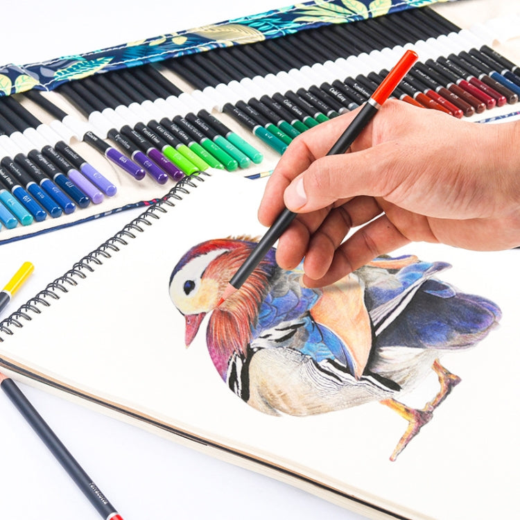 ดินสอสี 72 สีตั้งดินสอสีกราฟฟิตีที่วาดด้วยมือ, With Roller Shutter Pencil Case