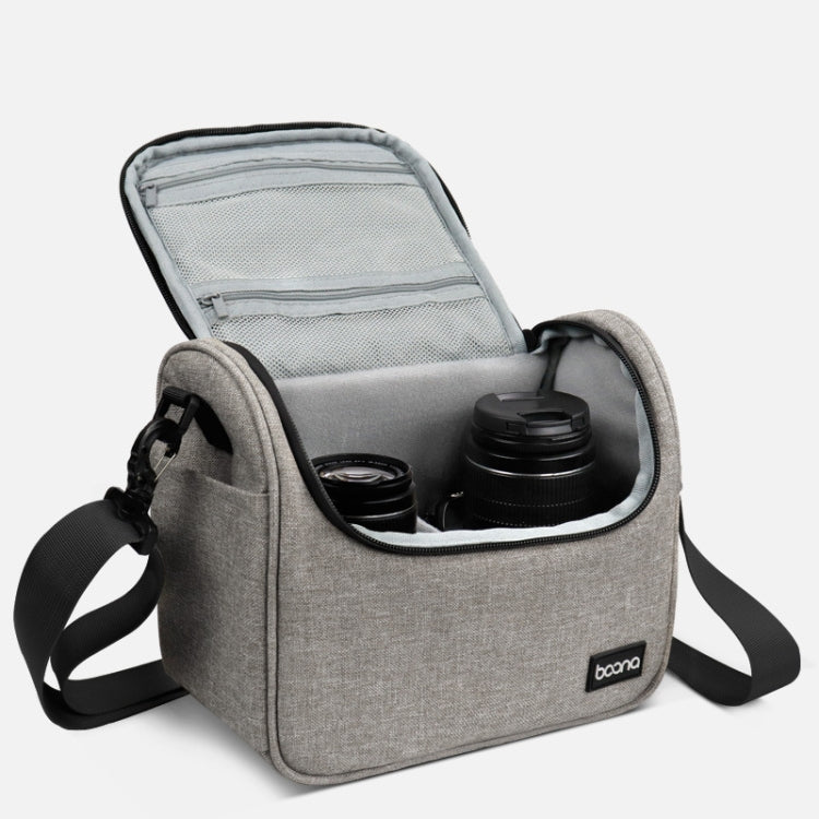 Baona BN-H011 กระเป๋ากล้องดิจิตอล SLR กระเป๋าสะพายเก็บเลนส์, BN-H011 (Black), BN-H011 (Gray)