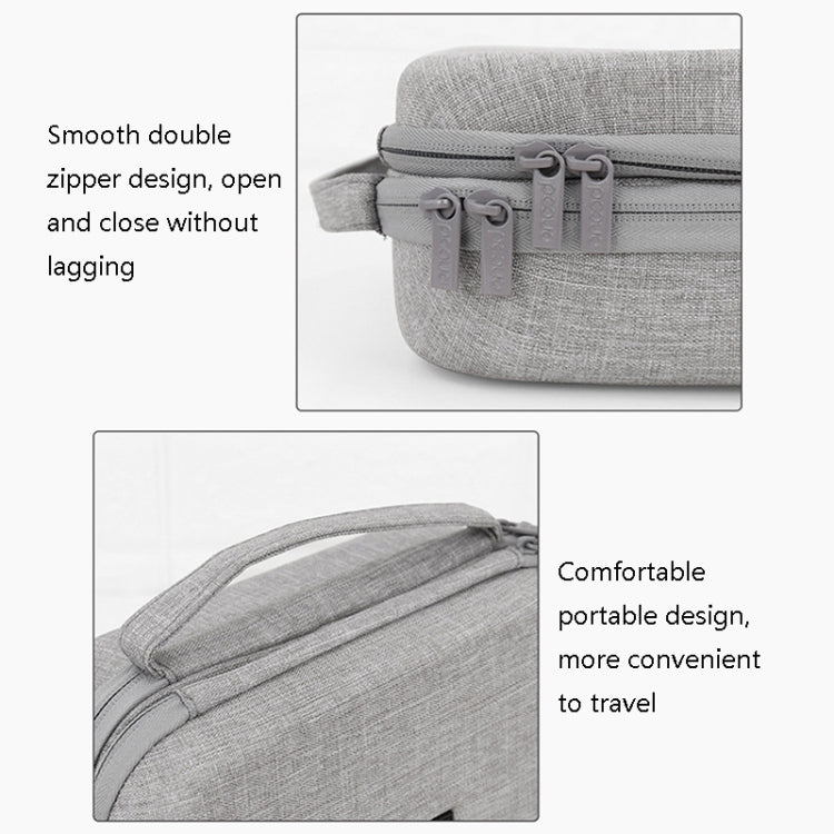 Baona BN-F011 สายไฟแล็ปท็อปกล่องป้องกันที่เก็บข้อมูลดิจิทัล, Gray, Black, Extra Large Gray, Extra Large Black