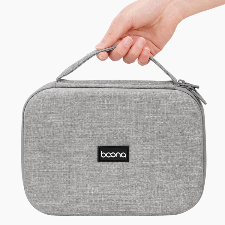 Baona BN-F011 สายไฟแล็ปท็อปกล่องป้องกันที่เก็บข้อมูลดิจิทัล, Gray, Black, Extra Large Gray, Extra Large Black