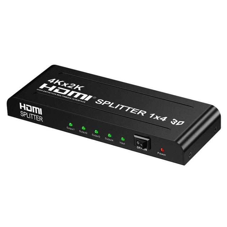 HW-4K104D 1 ถึง 4 4K X 2K Video High-Definition ตัวแยกสัญญาณ HDMI บนหน้าจอ, HW-4K104D