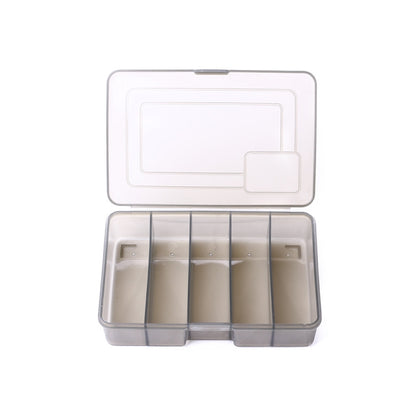 4 PCS HENGJIA qt051 5 Grids Fishing Tackle Box Storage Box, ขนาด:, Small, Medium, Large