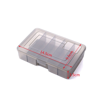 4 PCS HENGJIA qt051 5 Grids Fishing Tackle Box Storage Box, ขนาด:, Small, Medium, Large