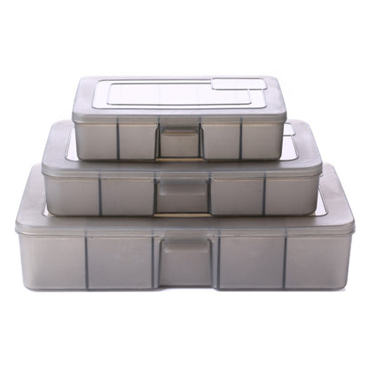 4 PCS HENGJIA qt051 5 Grids Fishing Tackle Box Storage Box, ขนาด:, Small, Medium, Large