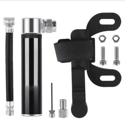 คู่มือจักรยานมินิแบบพกพาอลูมิเนียมอัลลอยด์ปั๊มบาสเก็ตบอลกระบอกลม, Aluminum Alloy Pump(Black), Aluminum Alloy Pump(Red), Aluminum Alloy Pump(Silver)