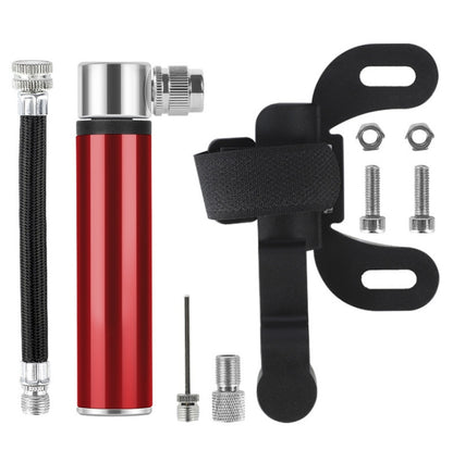 คู่มือจักรยานมินิแบบพกพาอลูมิเนียมอัลลอยด์ปั๊มบาสเก็ตบอลกระบอกลม, Aluminum Alloy Pump(Black), Aluminum Alloy Pump(Red), Aluminum Alloy Pump(Silver)
